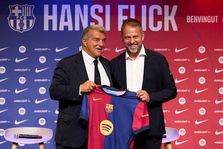 Hansi Flick, Joan Laporta