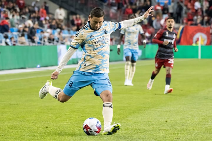Alejandro Bedoya of Philadelphia #11 seen in action during...