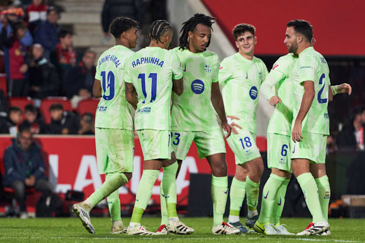 Pau Victor, Raphinha, Lamine Yamal, Jules Kounde