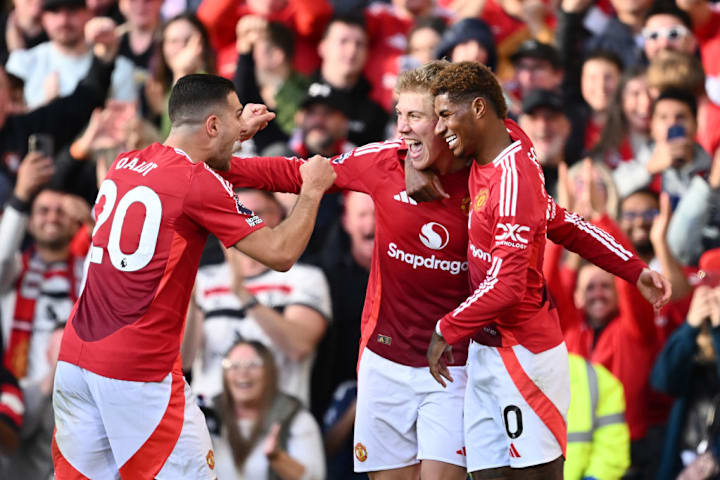 Rasmus Hojlund, Marcus Rashford, Diogo Dalot