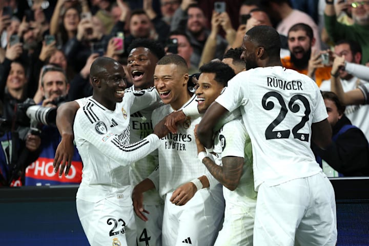 Kylian Mbappe, Ferland Mendy, Aurelien Tchouameni, Rodrygo, Antonio Ruediger