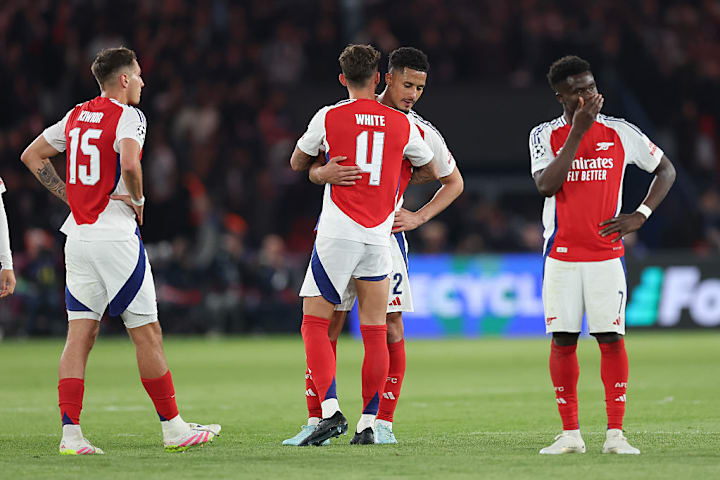 Ben White, William Saliba, Bukayo Saka