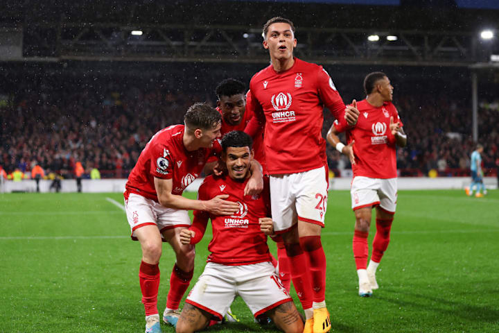 Morgan Gibbs-White, Ryan Yates, Taiwo Awoniyi, Brennan Johnson