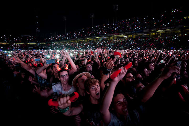 ACDC Perform in Concert in Barcelona
