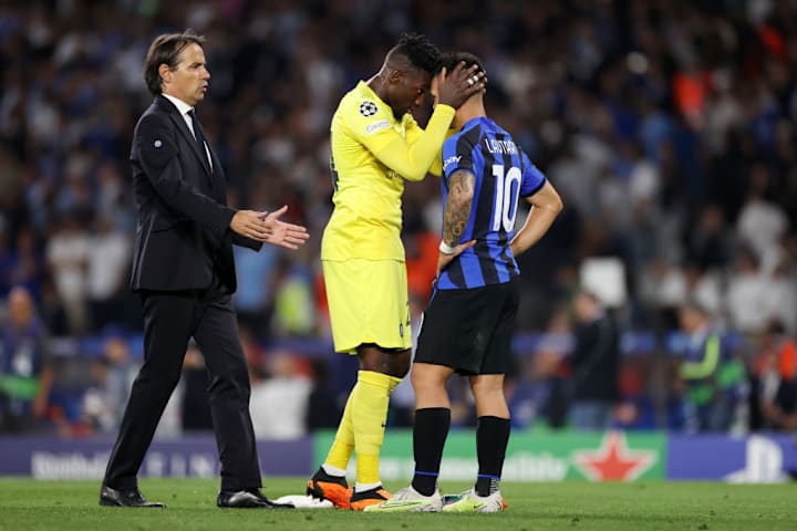 Andre Onana, Lautaro Martinez, Simone Inzaghi