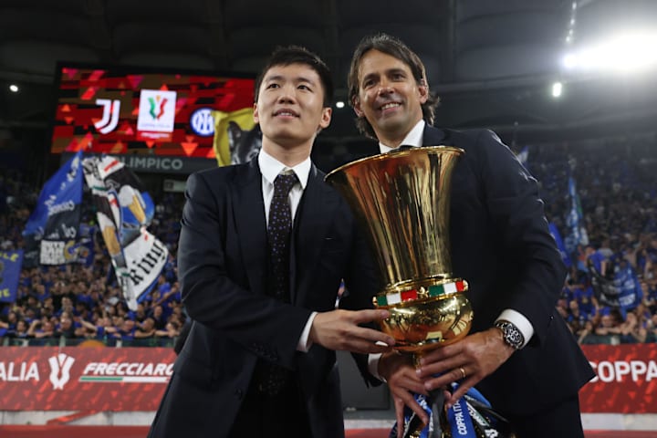 Arturo Vidal, Steven Zhang, Simone Inzaghi