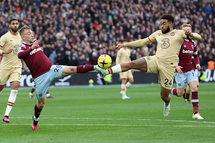 Jarrod Bowen Reece James Futebol Premier League Chelsea West Ham