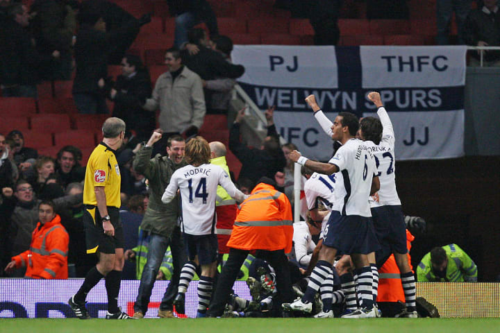 Muitos torcedores do Tottenham já haviam deixado o estádio quando o gol de empate foi marcado