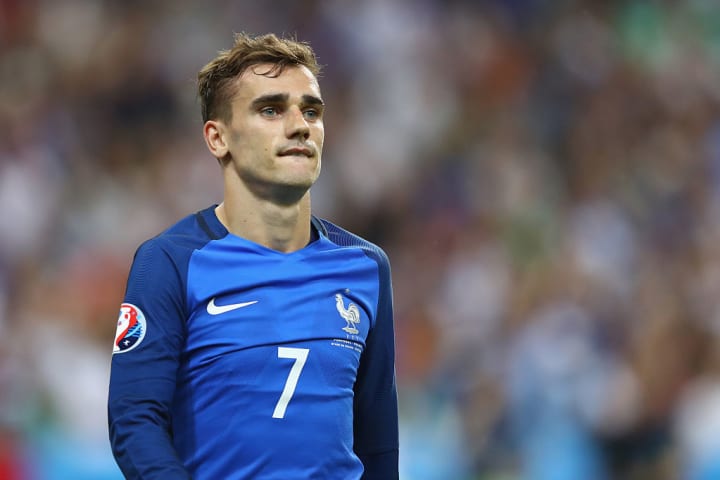 Antoine Griezmann, na final da Euro 201