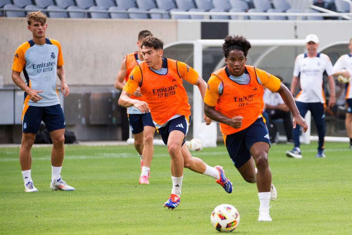 Training session of Real Madrid in Chicago, Illinois