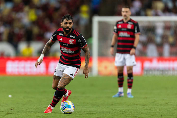 Gabigol em jogo do Flamengo.