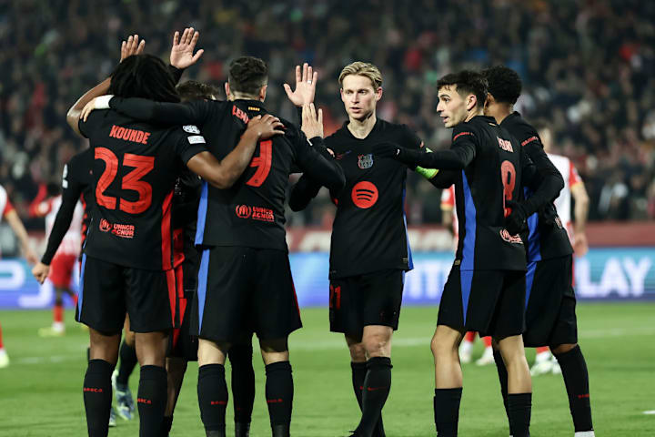 Robert Lewandowski, Frenkie de Jong, Jules Kounde