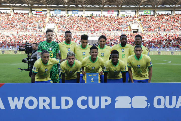 Qualifier for the 2026 FIFA World Cup. Venezuela vs Brazil