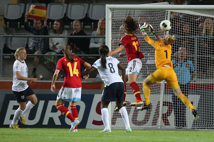 Anita Asante, Vicky Losada, Alexia Putellas, Karen Bardsley, Laura Bassett