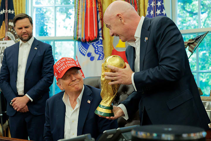 Donald Trump, Gianni Infantino, JD Vance