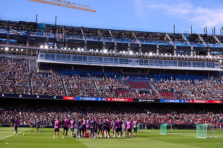 FC Barcelona Open Training Session in Spotify Camp Nou