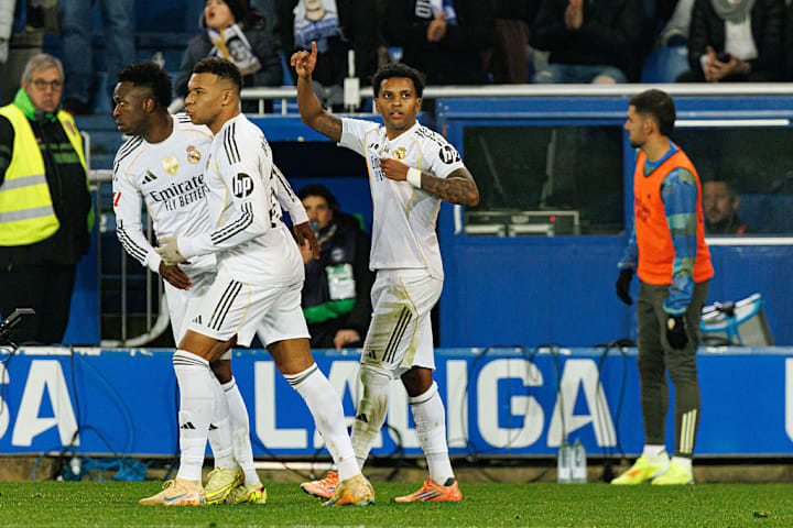 Vinicius Vini Junior, Kylian Mbappe and Rodrygo Silva de...