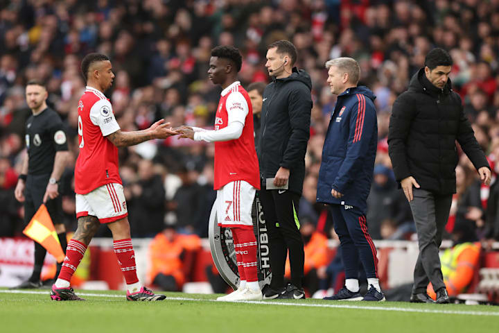 Bukayo Saka, Gabriel Jesus