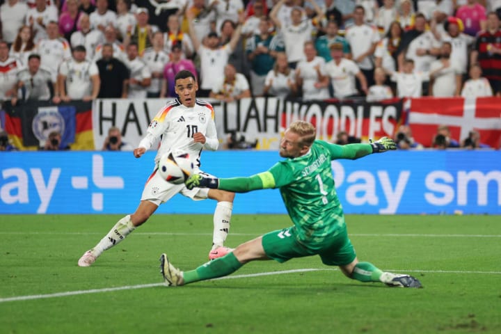 Jamal Musiala, Kasper Schmeichel