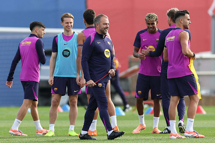 Hansi Flick hat viel Freude an seinem Job als Barca-Coach