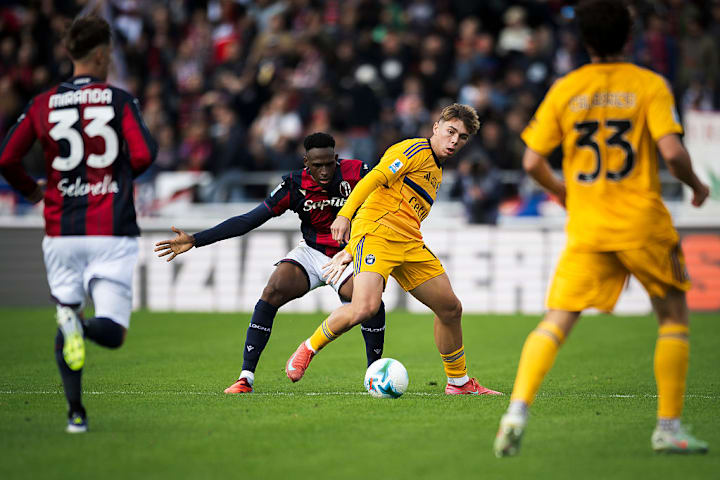 Louis Buffon bei seinem Serie A-Debüt gegen Bologna