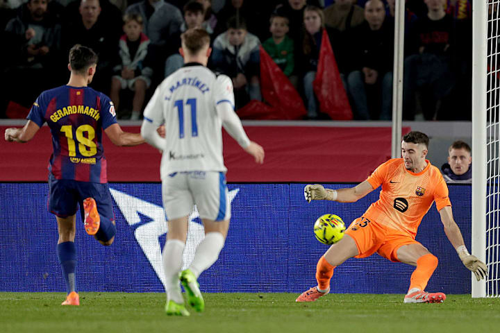 Keeper Joan Garcia verhalf Barcelona zum Sieg gegen Alaves