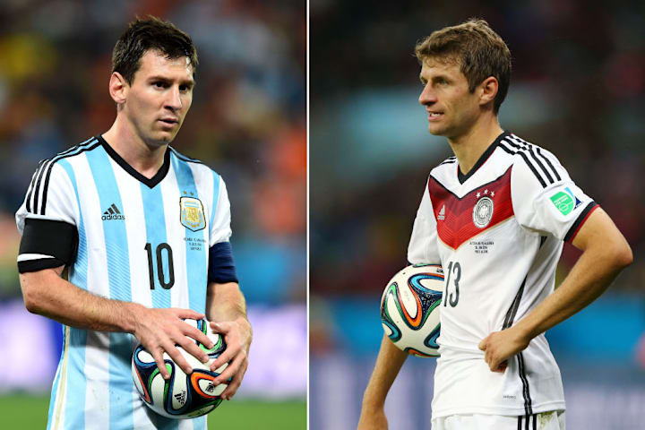 Lionel Messi und Thomas Müller
