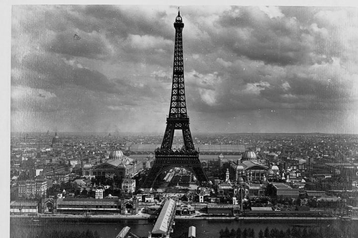 The Eiffel Tower during the 1889 Paris Exposition