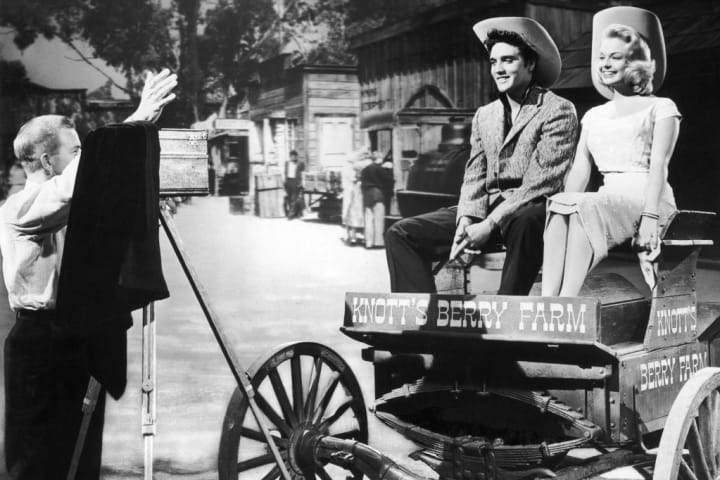 Elvis Presley at Knott’s Berry Farm in the 1950s.