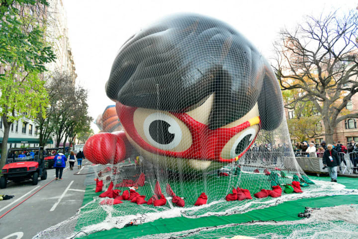 96th Macy's Thanksgiving Day Parade - Balloon Inflation