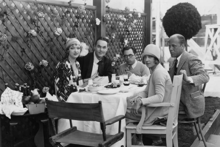 William Haines and others are pictured