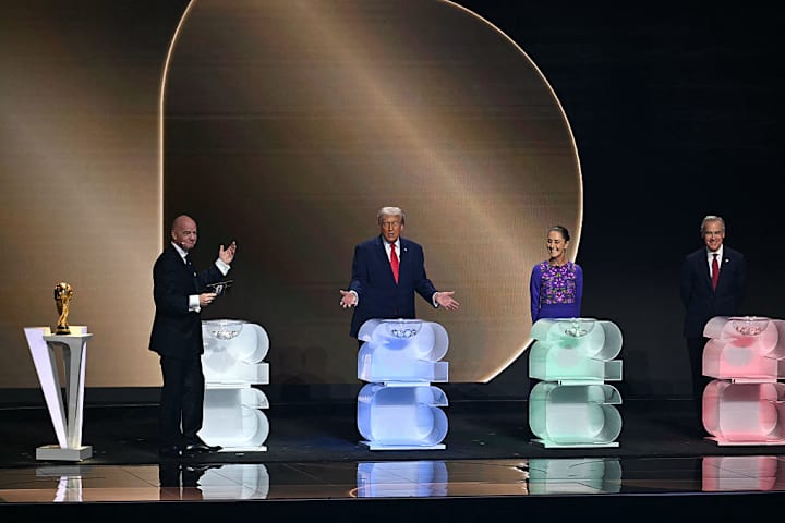 Gianni Infantino,Donald Trump, Claudia Sheinbaum, Mark Carney 