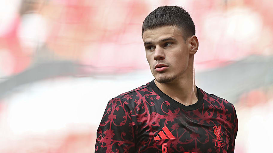 Liverpool defender Milos Kerkez