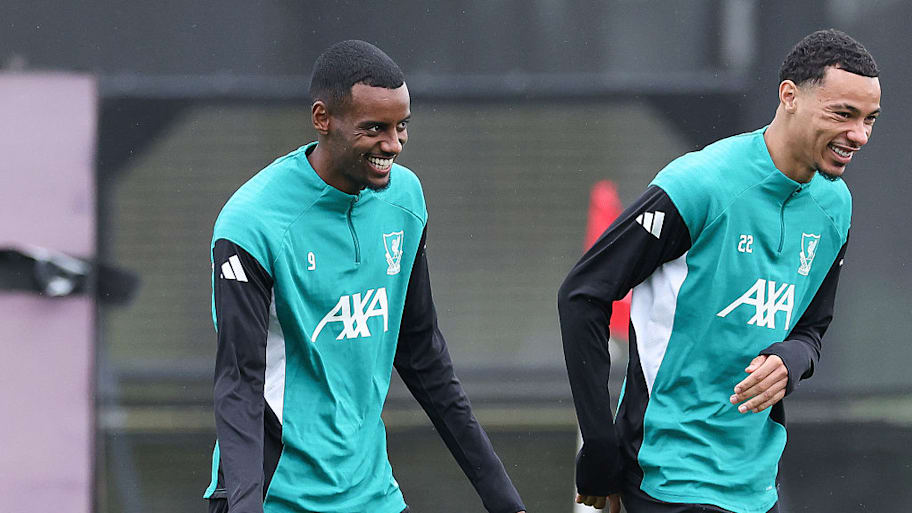 Liverpool forwards Alexander Isak and Hugo Ekitik