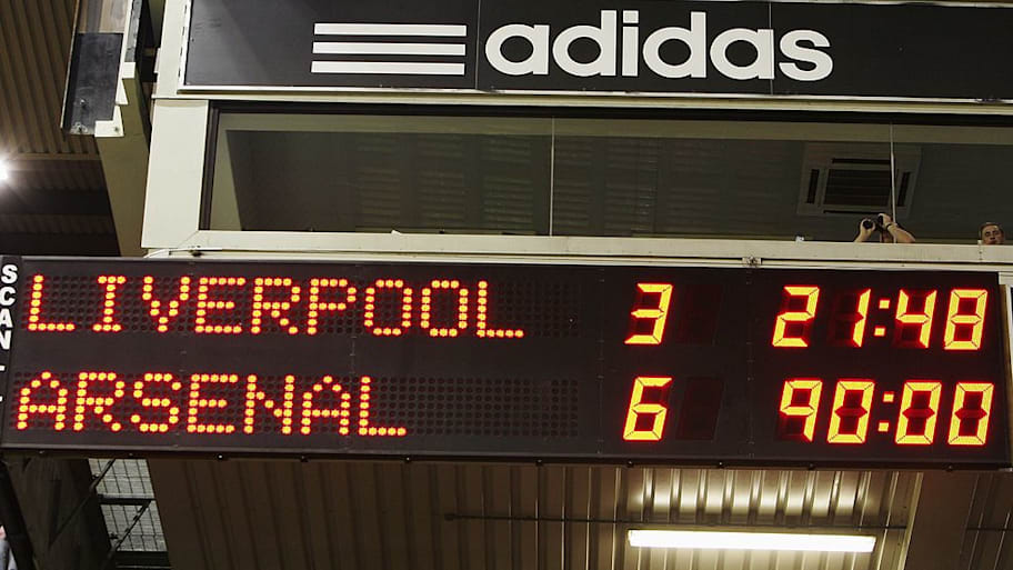Liverpool 3-6 Arsenal