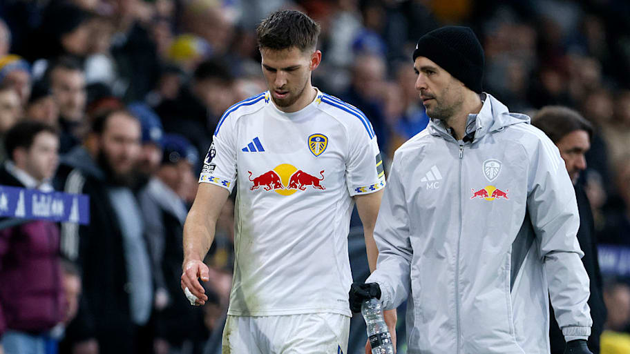 Leeds midfielder Anton Stach