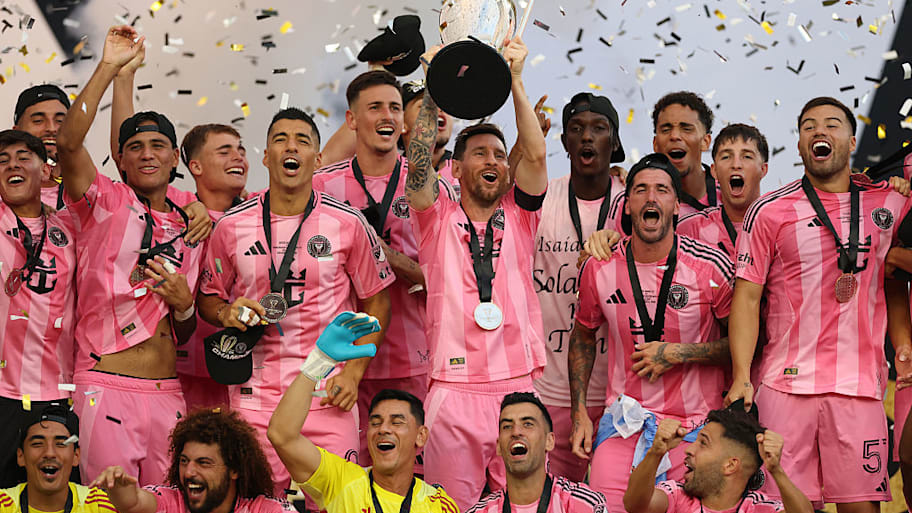 Lionel Messi and Inter Miami with MLS Cup