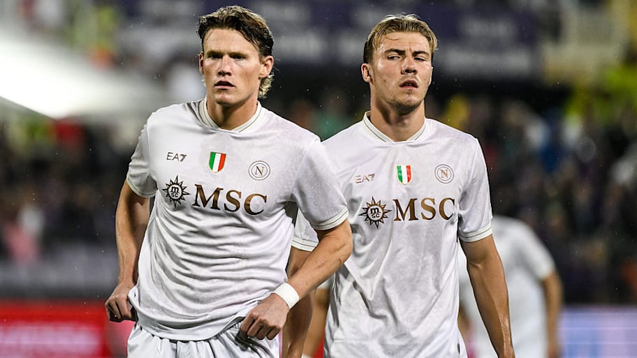 Scott McTominay, Rasmus Højlund playing for Napoli.