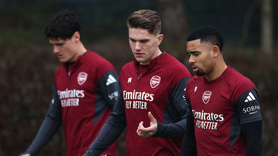 Arsenal forwards Viktor Gyökeres and Gabriel Jesus