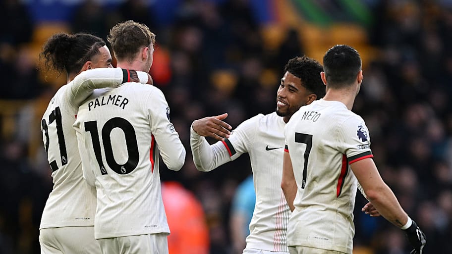 Chelsea players celebrate