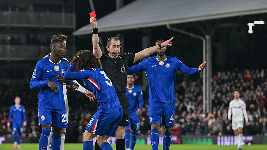 Marc Cucurella red card vs. Fulham