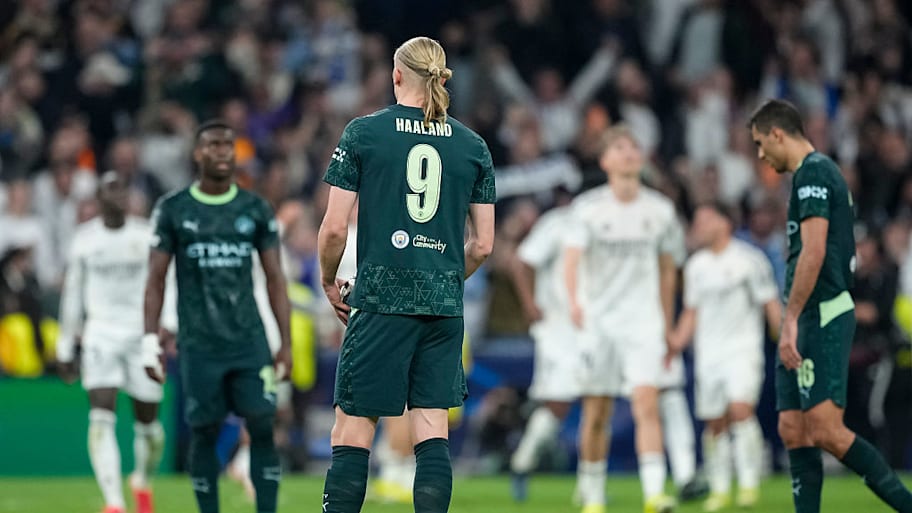 Man City players dejected