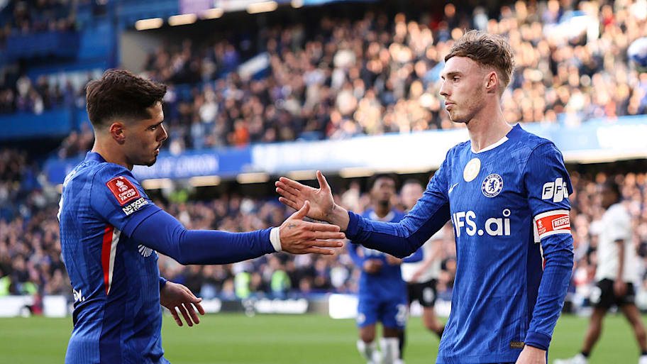 Chelsea players celebrate