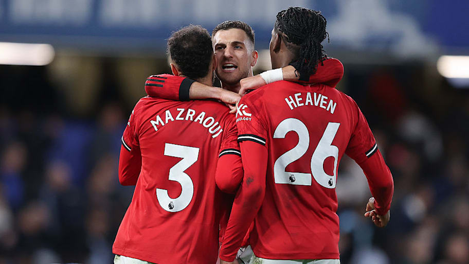 Man Utd defenders celebrate