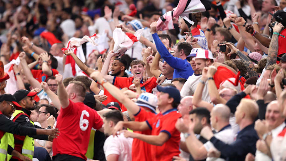England fans celebrate