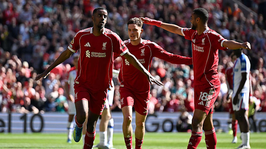 Alexander Isak celebrates