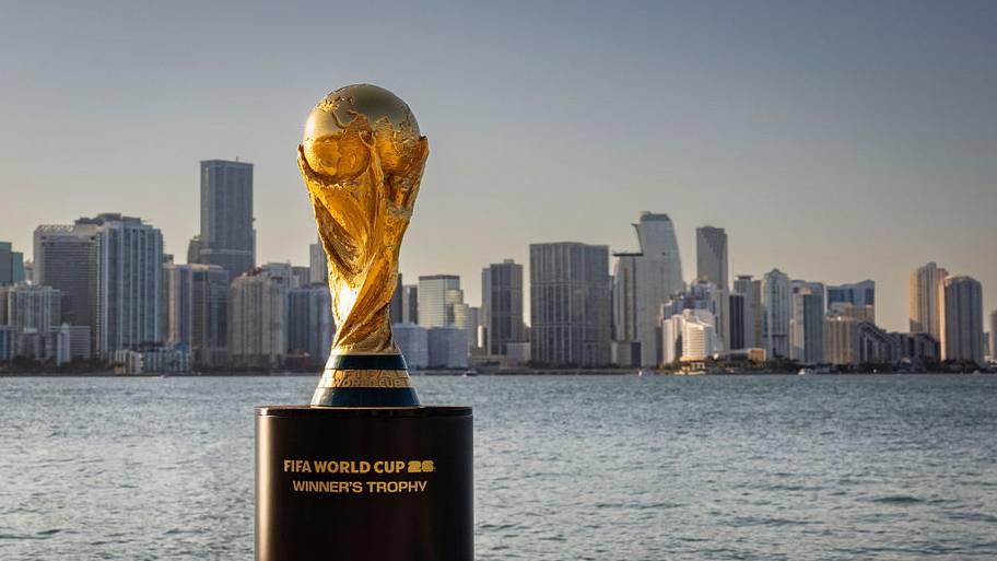 World Cup trophy in Miami