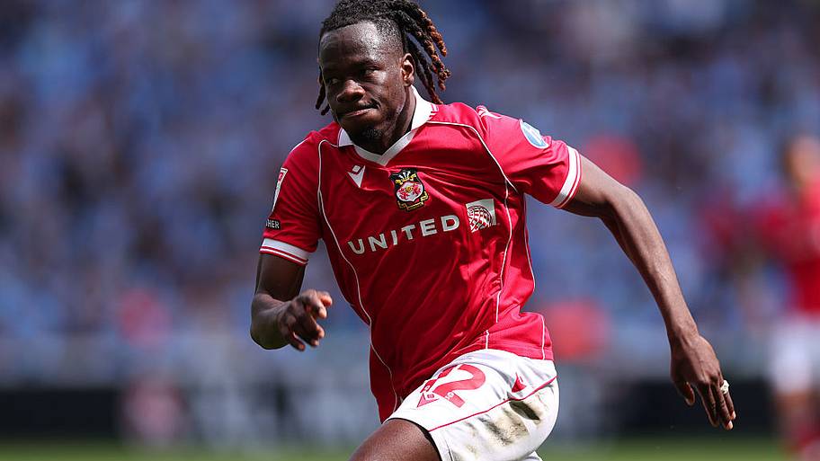 Wrexham wingback Issa Kabore.