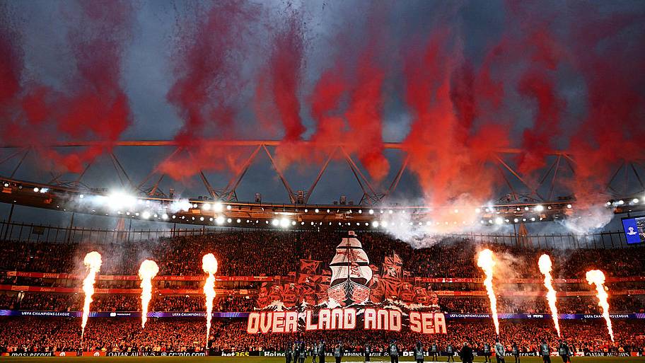 Emirates Stadium.