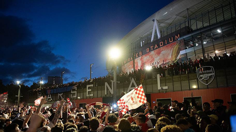Arsenal title celebrations